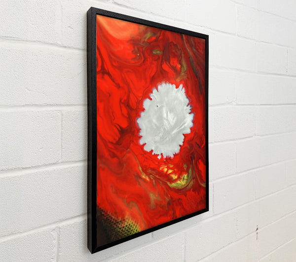 Crimson White Bloom