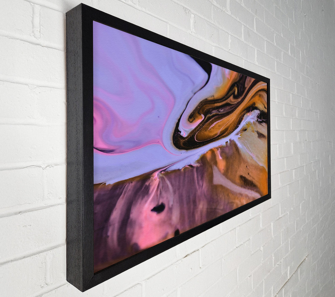  A Canvas Print of Golden Swirling Hues Canvas Print