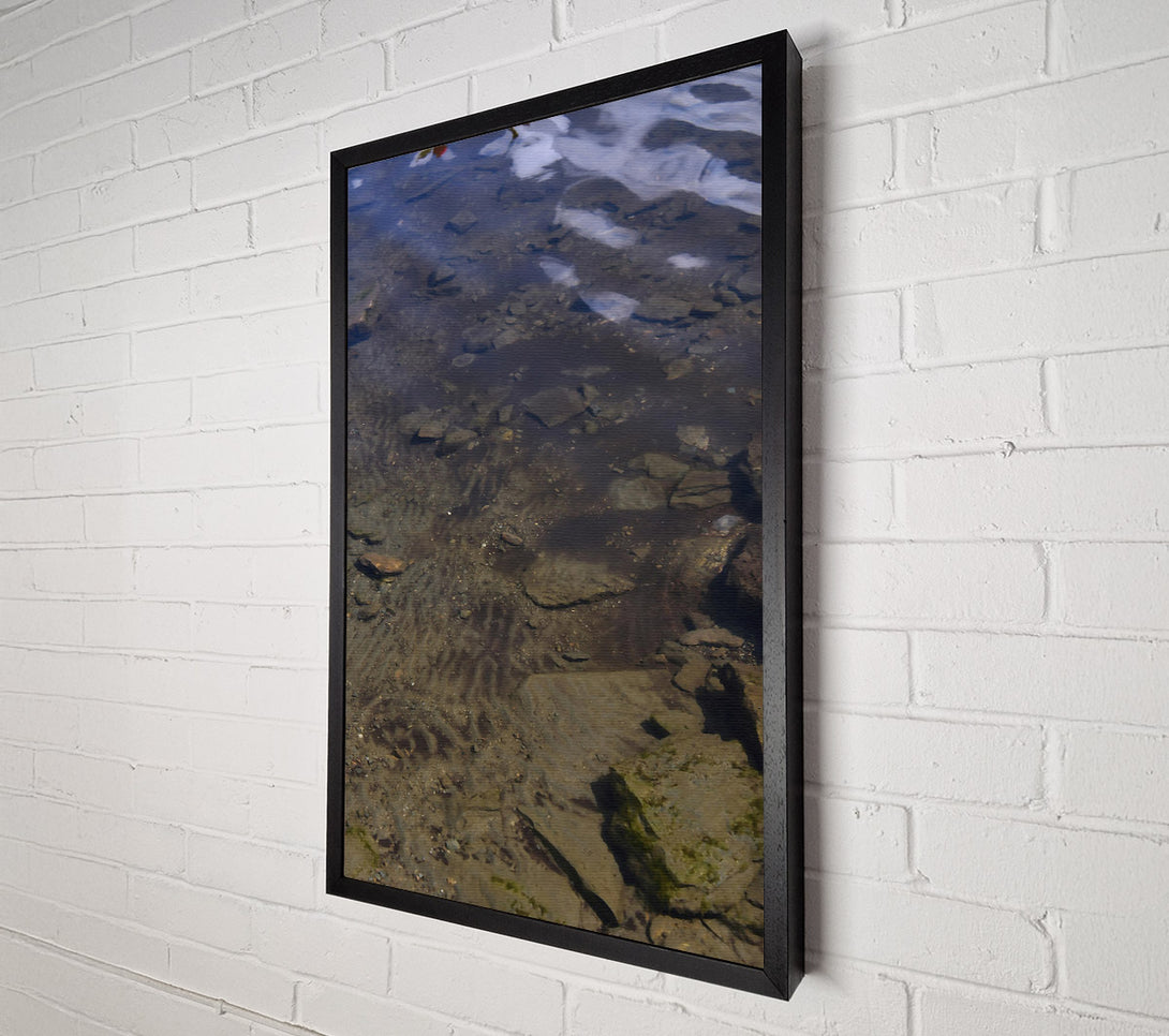  A Canvas Print of Watery Brown Patterns Canvas Wall Art