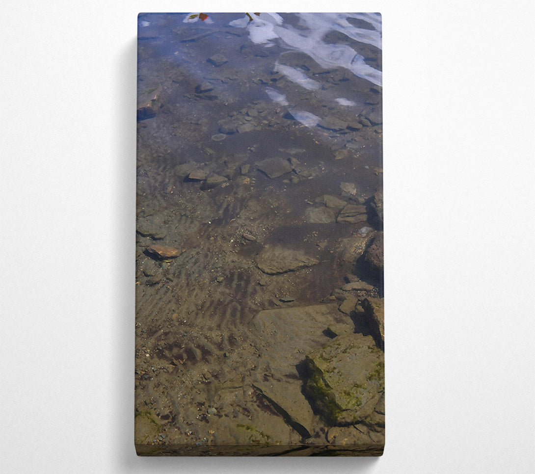  A Canvas Print of Watery Brown Patterns Canvas Wall Art