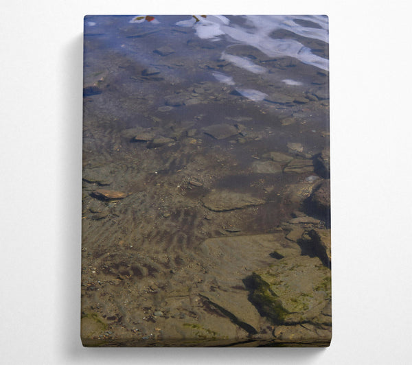  A Canvas Print of Watery Brown Patterns Canvas Wall Art