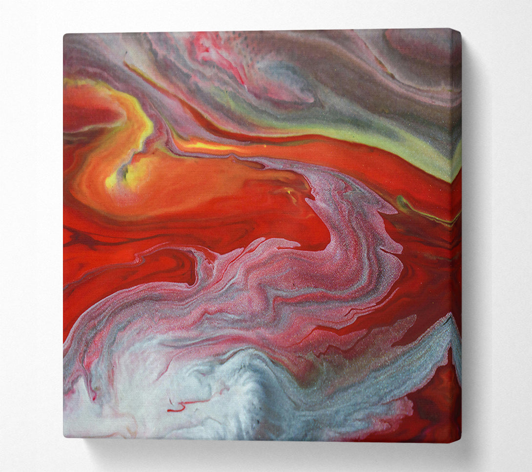  A Canvas Print of Crimson Swirlscape Canvas Art
