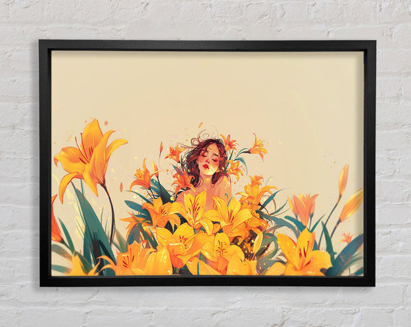 Flower Girl Framed Print