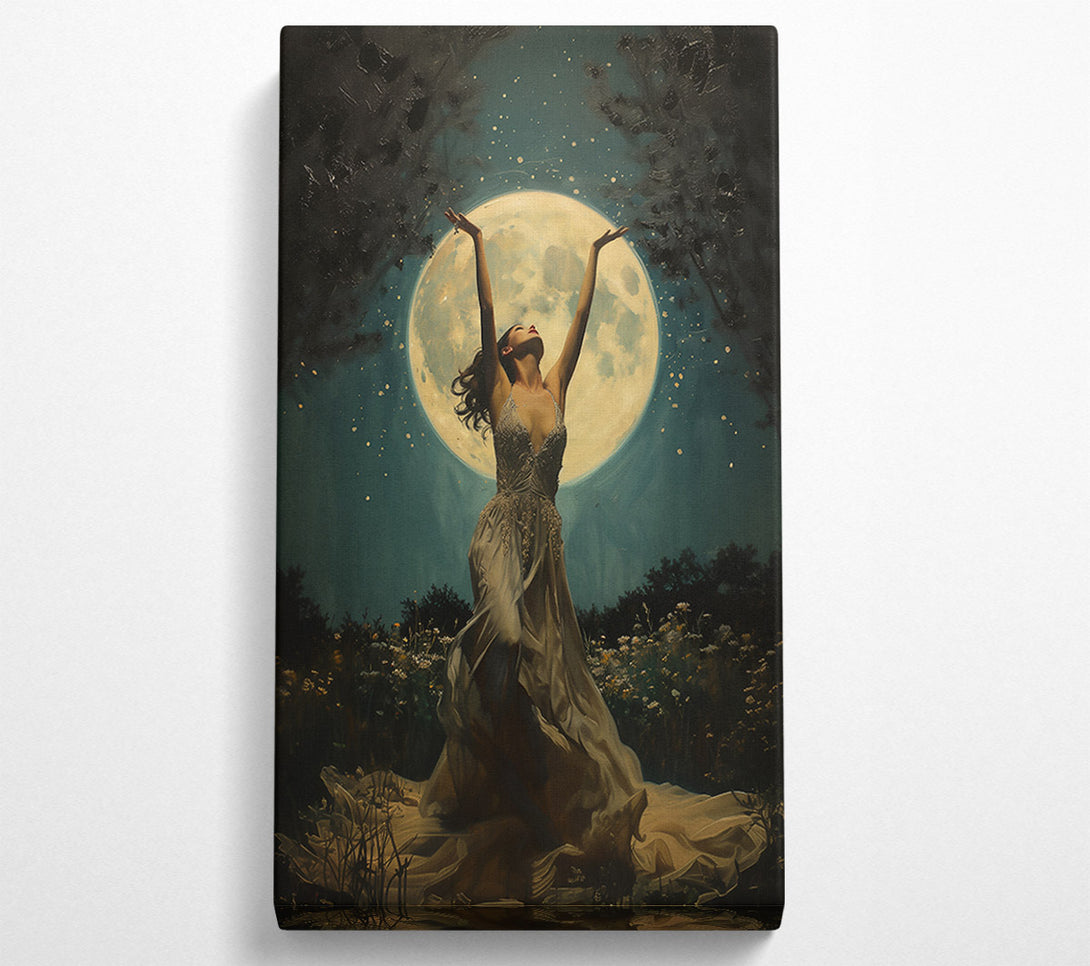  A Canvas Print of Moonlight Embrace Canvas Print