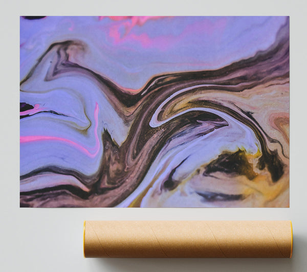 Lavender Swirling Dreams Poster
