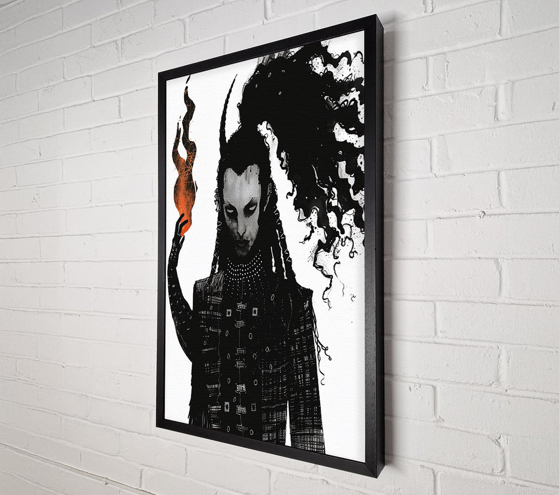  A Canvas Print of Crimson Flame Embrace Canvas Print