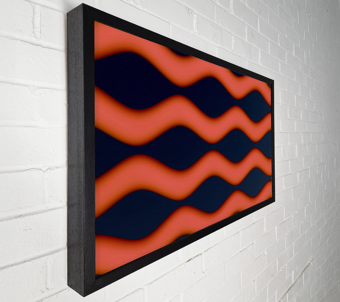  A Canvas Print of Crimson Wave Pattern Canvas Wall Art