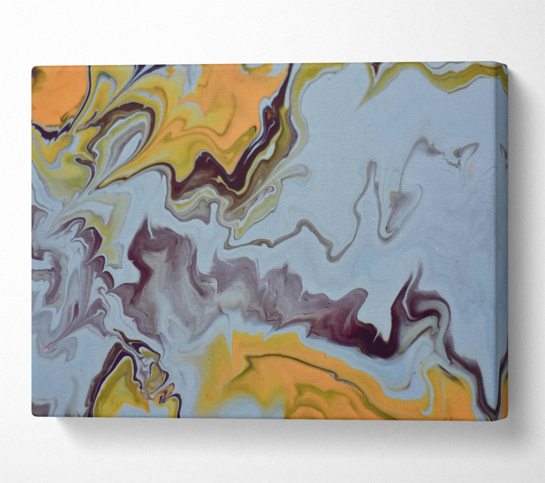  A Canvas Print of Pale Blue Swirls Canvas Art