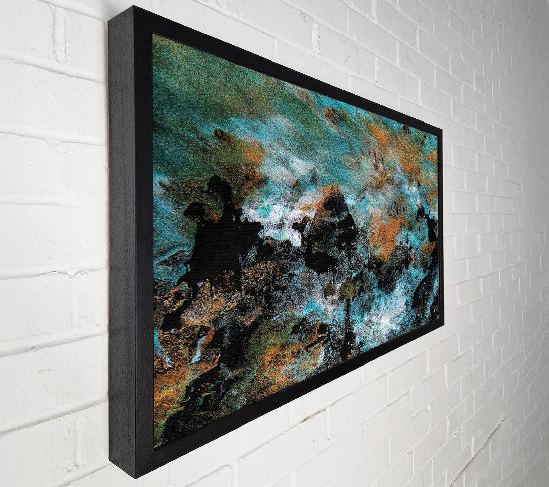  A Canvas Print of Teal Abstract Dreamscape Canvas Wall Art