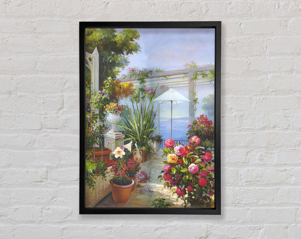 Flower Pot Garden Framed Print