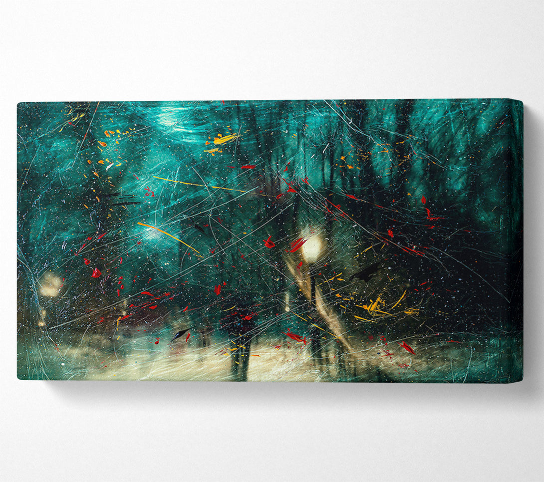  A Canvas Print of Teal Forest Dreamscape Canvas Art