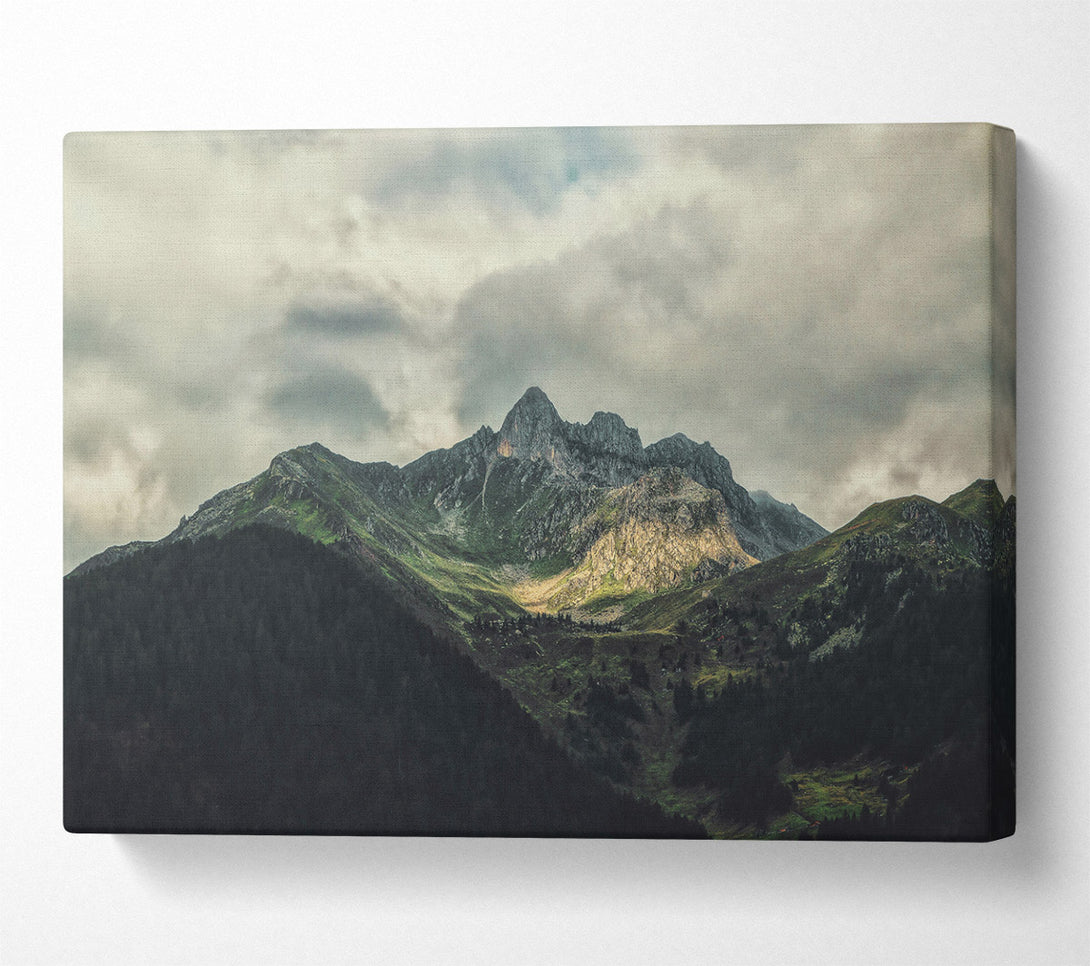  A Canvas Print of Green Mountain Majesty Canvas Print