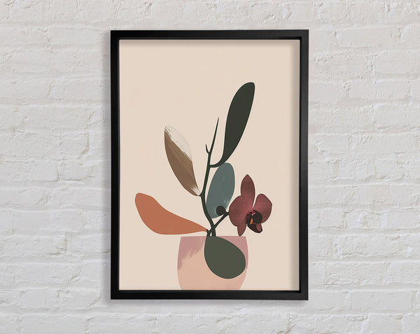 Flower Vase Modern Framed Print