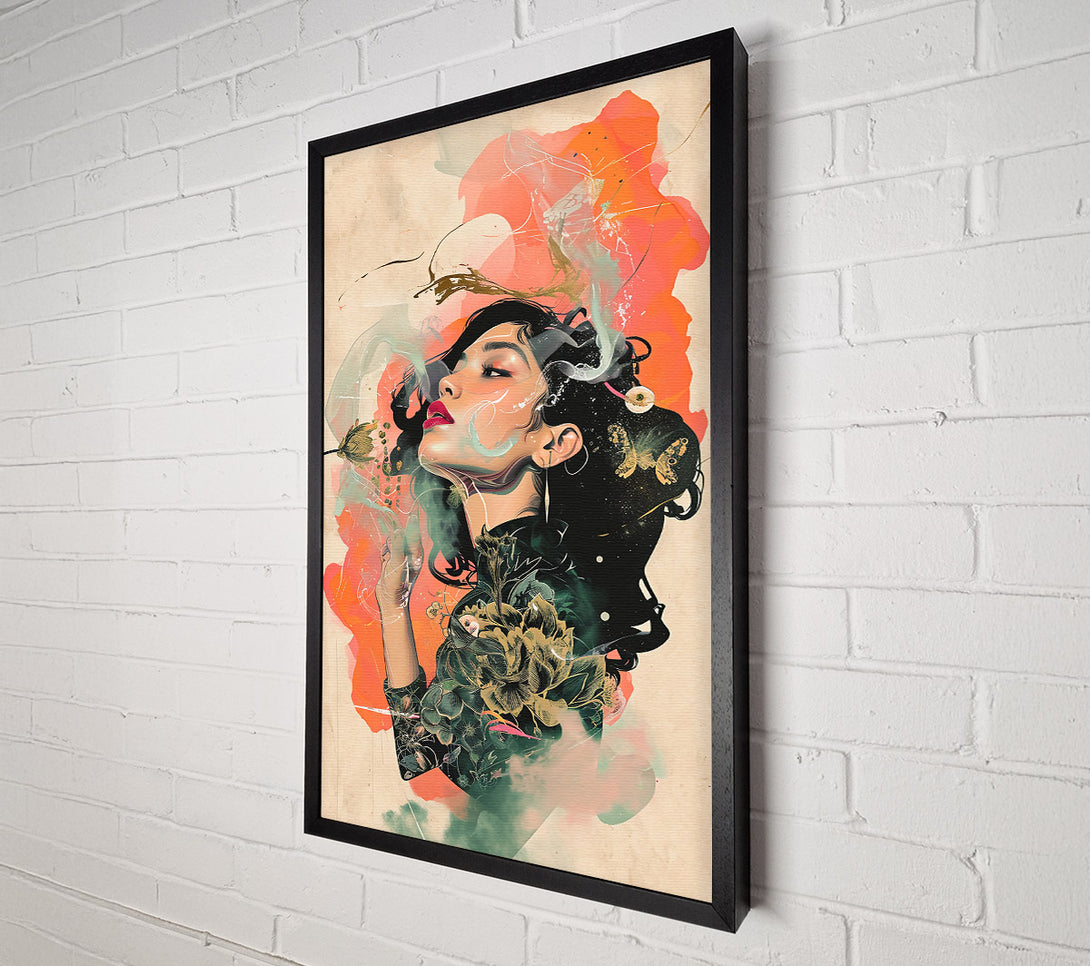  A Canvas Print of Coral Dream Escape Canvas Print