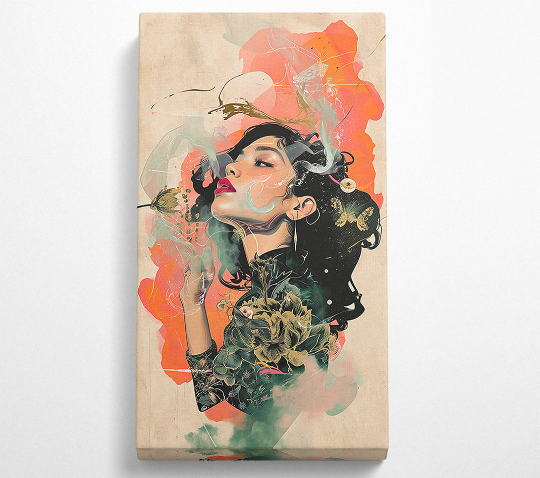  A Canvas Print of Coral Dream Escape Canvas Print