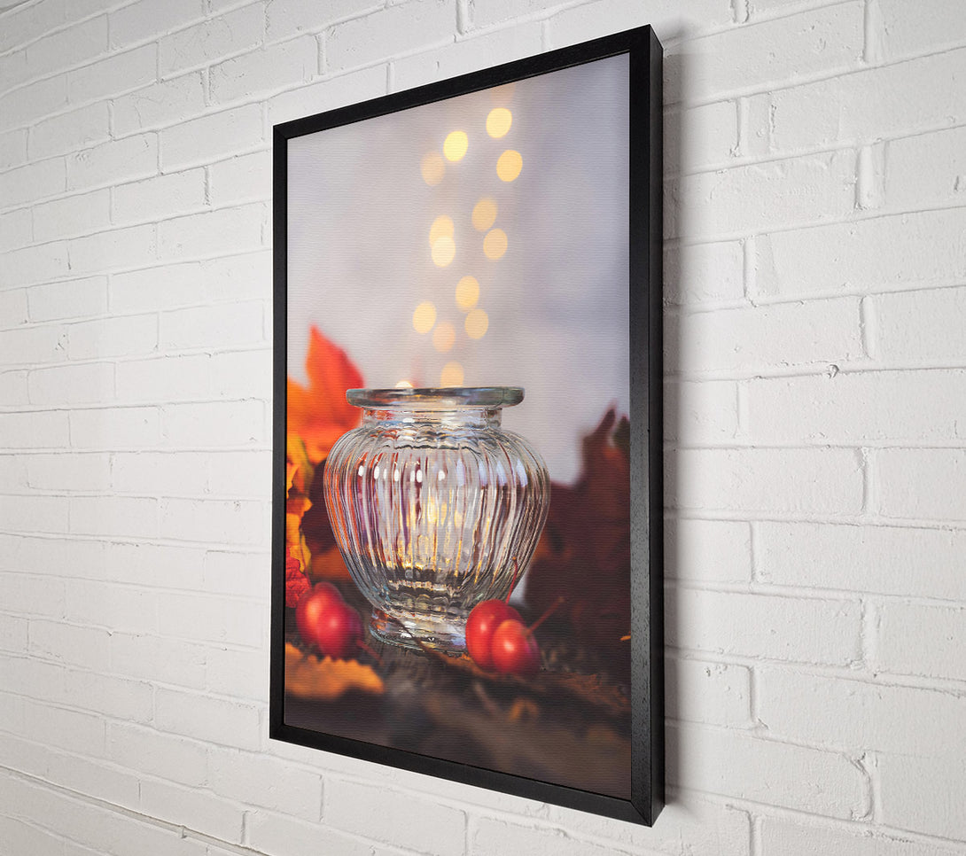  A Canvas Print of Golden Light In Glass Canvas Wall Art