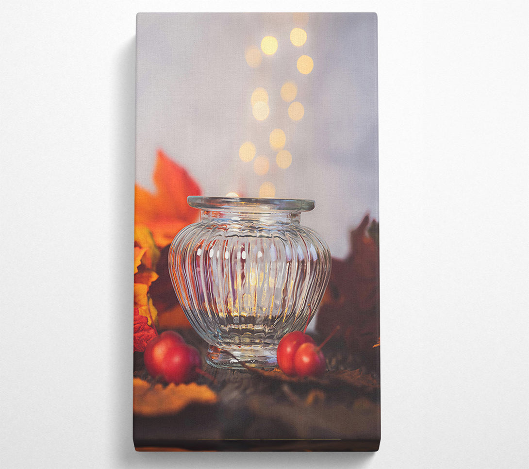  A Canvas Print of Golden Light In Glass Canvas Wall Art