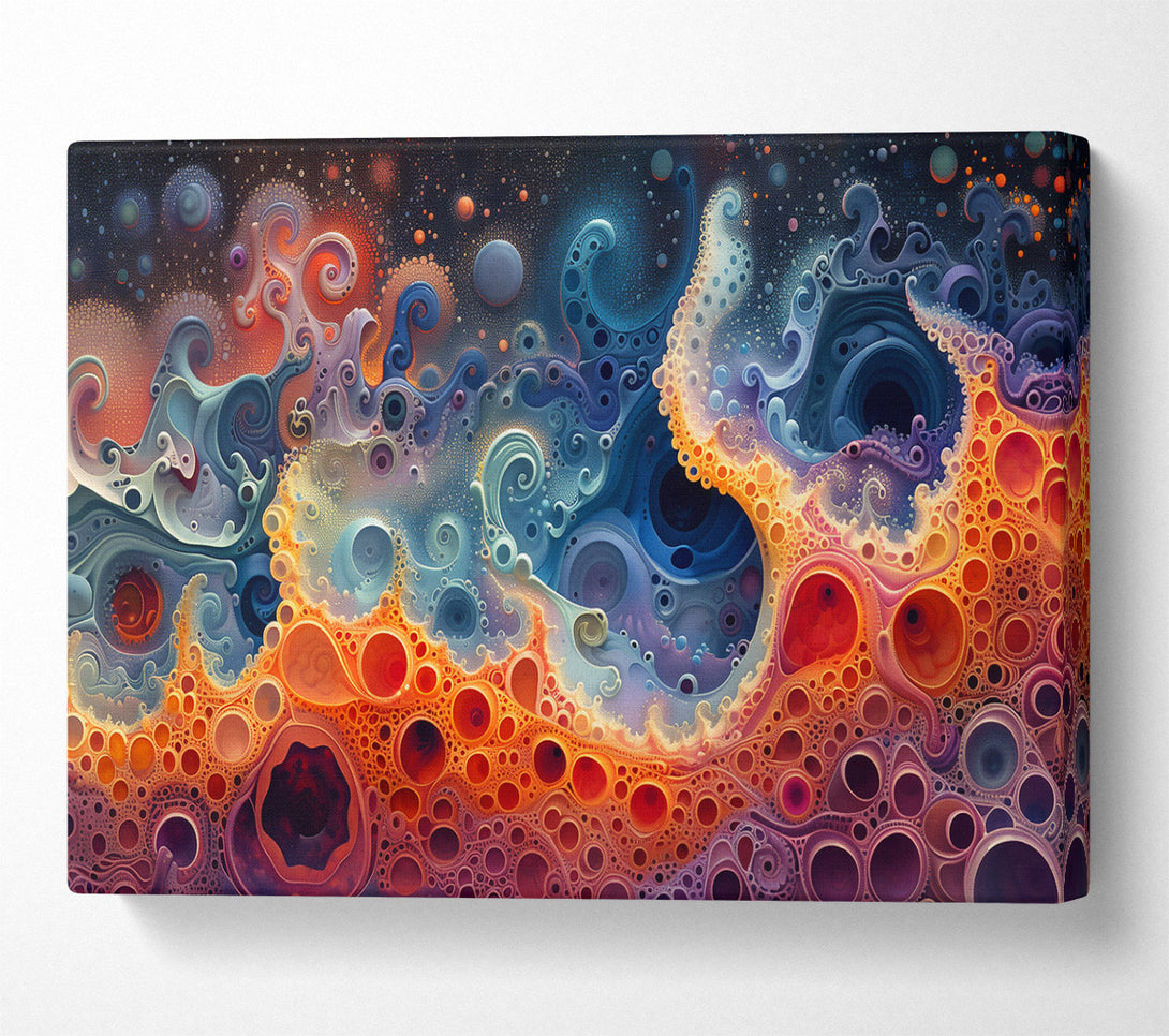  A Canvas Print of Orange Cosmic Dream Canvas Print