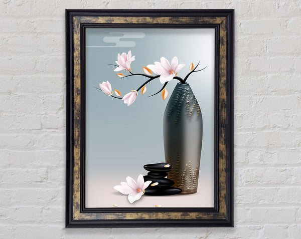 Flowers In Vase Framed Print