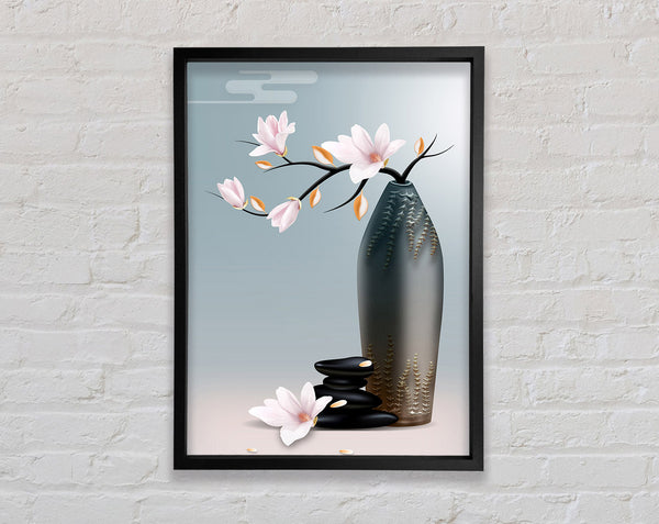 Flowers In Vase Framed Print
