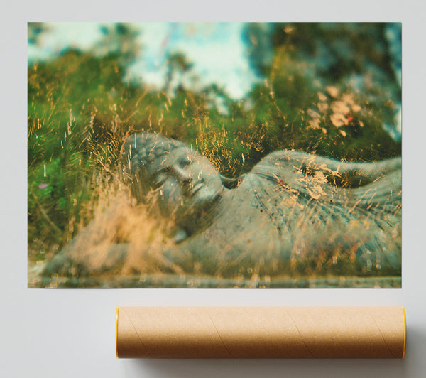 Golden Green Tranquility Giclee Print