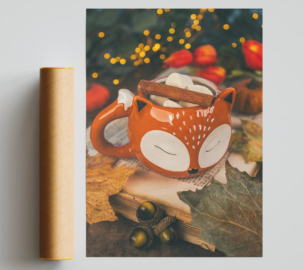 Orange Fox Cozy Print