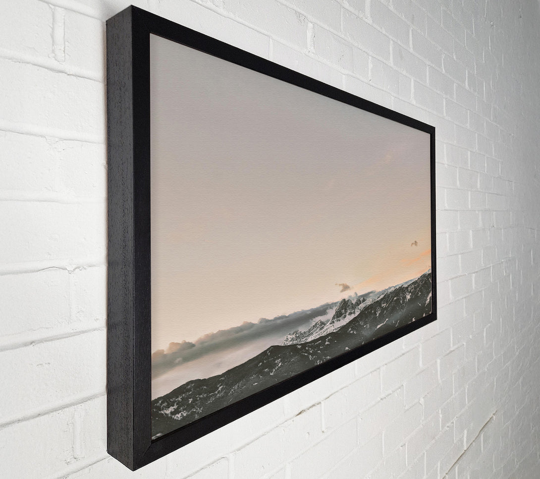 A Canvas Print of Pale Mountainscape Canvas Wall Art