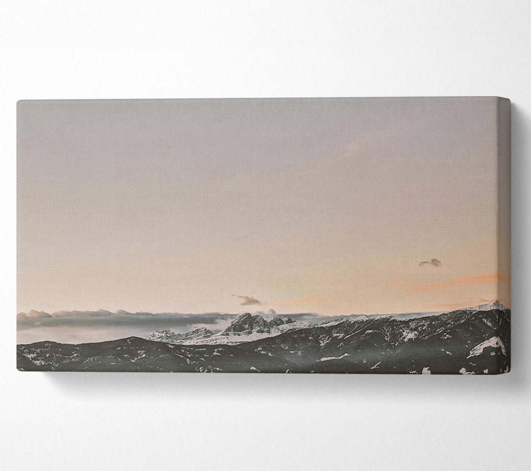  A Canvas Print of Pale Mountainscape Canvas Wall Art