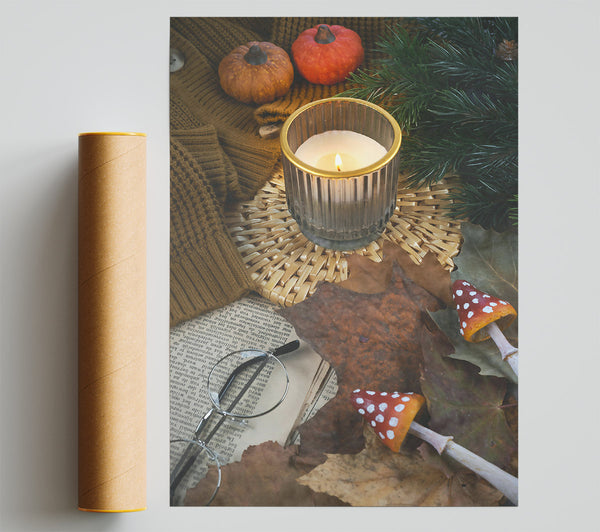 Golden Autumn Glow Giclee Print