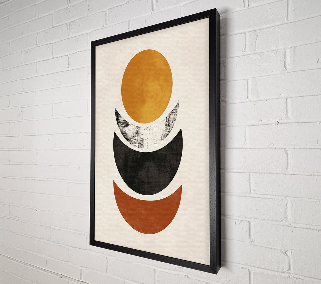  A Canvas Print of Golden Lunar Phases Canvas Wall Art