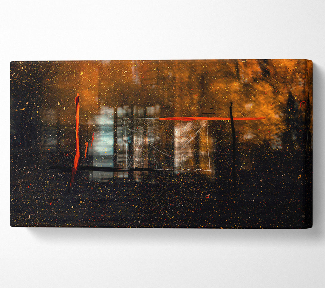  A Canvas Print of Orange Through The Glass Canvas Print
