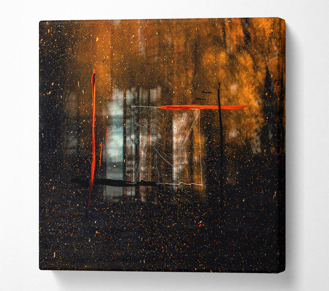  A Canvas Print of Orange Through The Glass Canvas Print