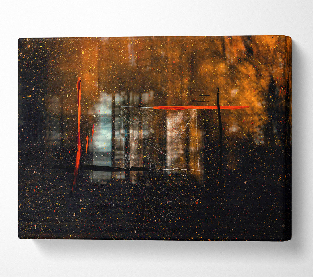  A Canvas Print of Orange Through The Glass Canvas Print