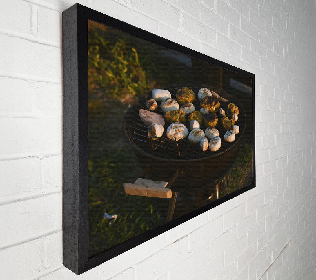  A Canvas Print of Golden Grill Glow Canvas Art