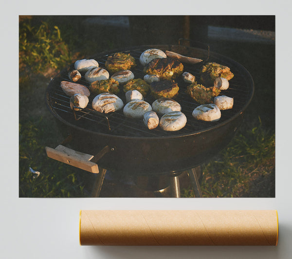 Golden Grill Glow Giclee Print