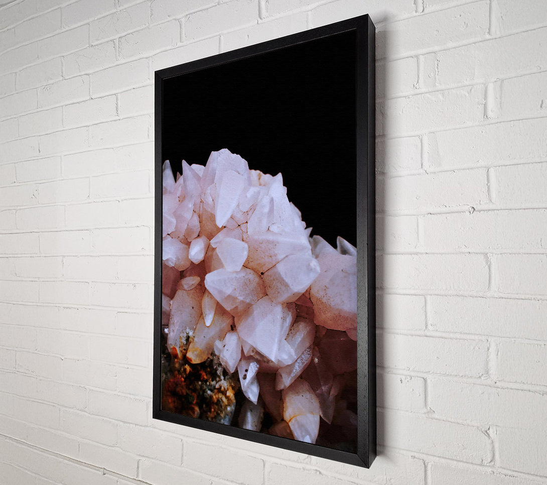  A Canvas Print of Pink Crystal Cluster Canvas Wall Art
