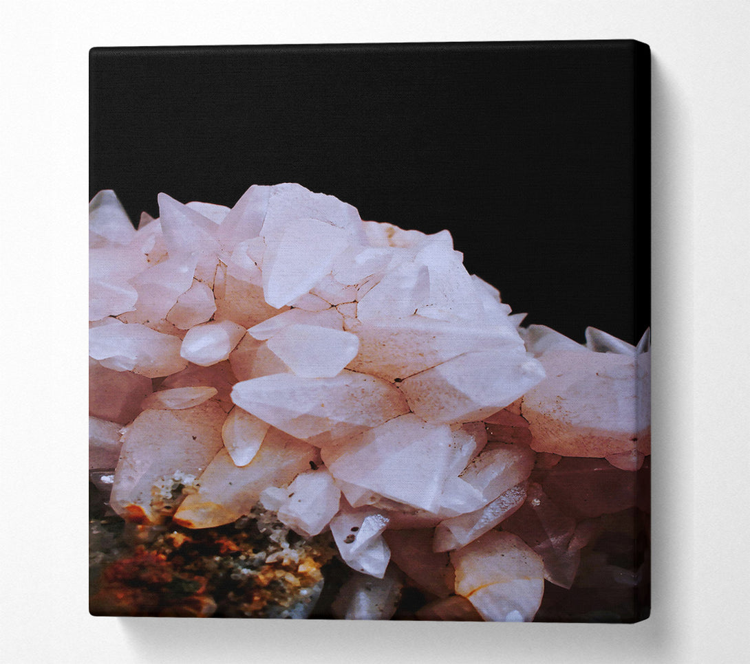  A Canvas Print of Pink Crystal Cluster Canvas Wall Art