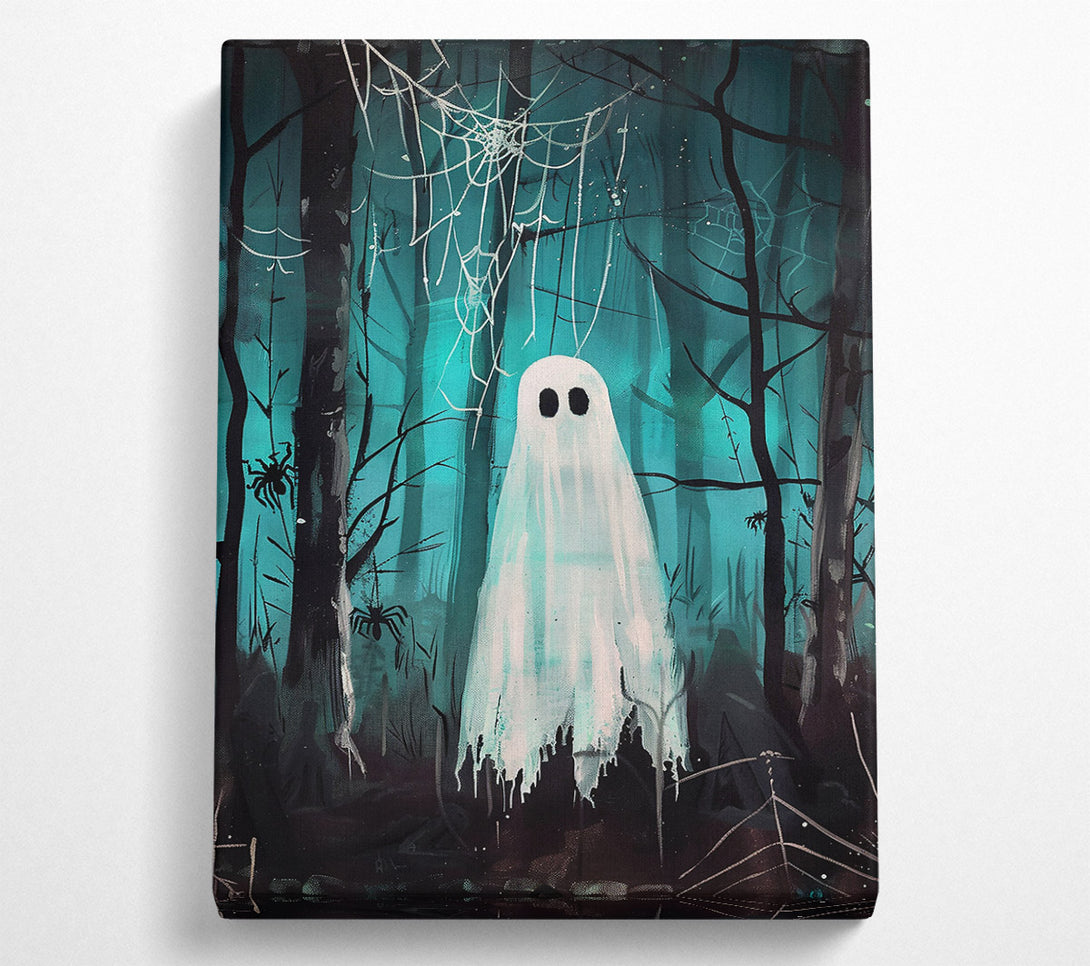  A Canvas Print of Teal Forest Ghost Canvas Wall Art