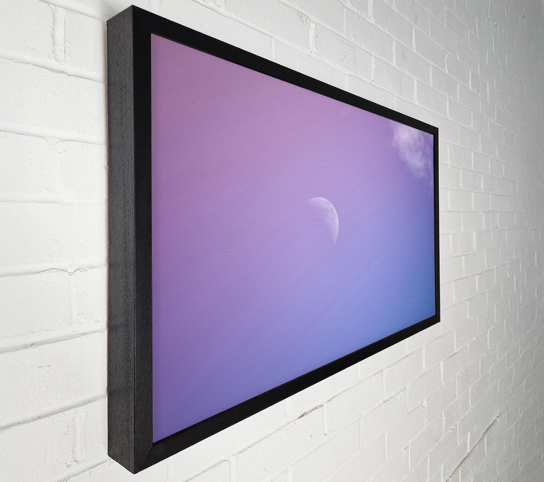  A Canvas Print of Lavender Moon Sky Canvas Print