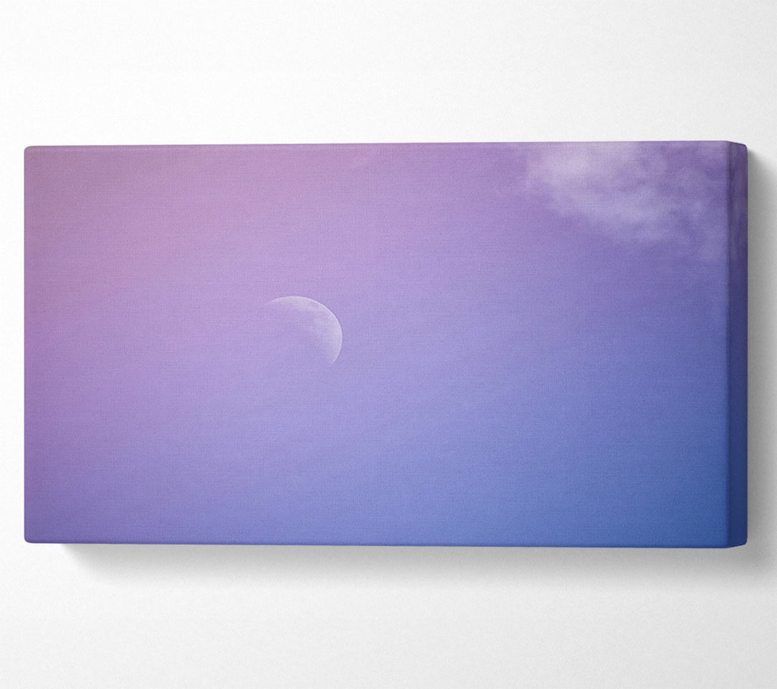  A Canvas Print of Lavender Moon Sky Canvas Print