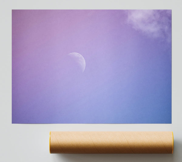 Lavender Moon Sky Print