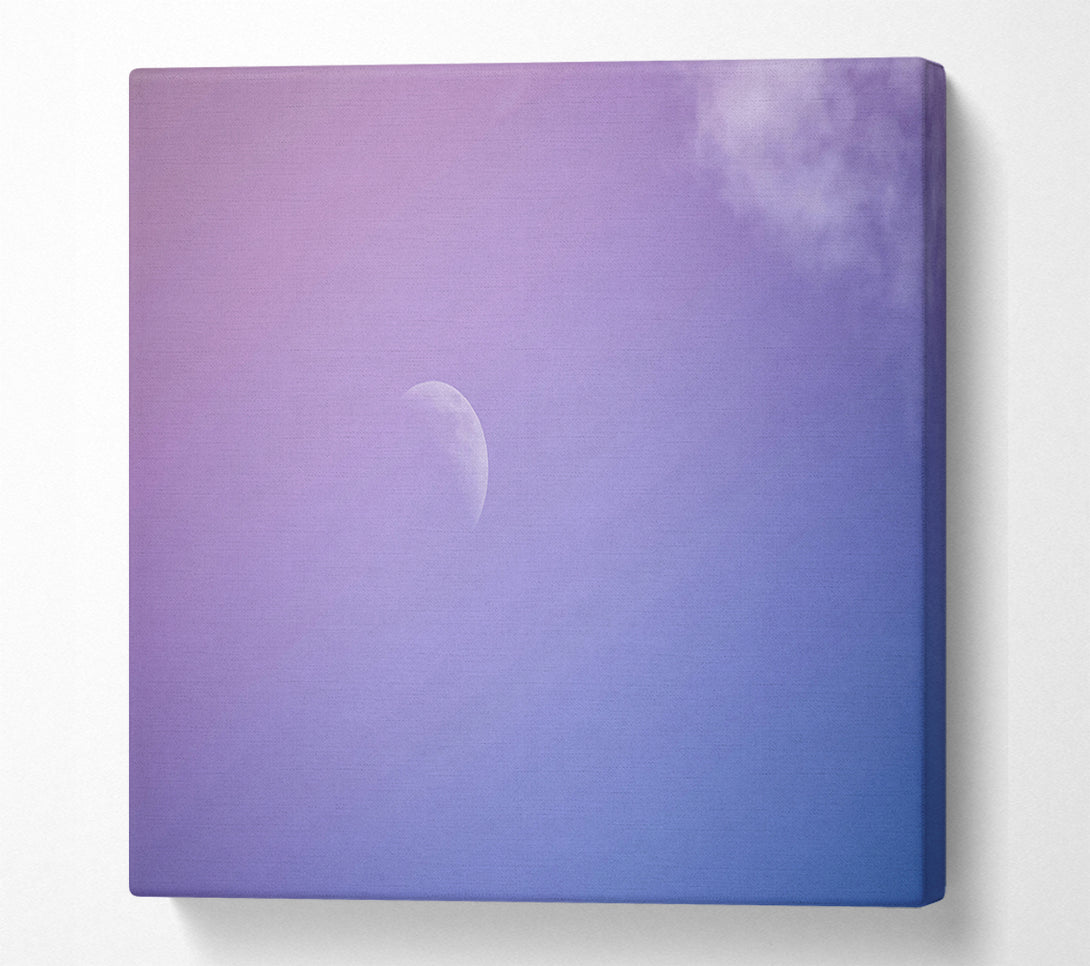  A Canvas Print of Lavender Moon Sky Canvas Print