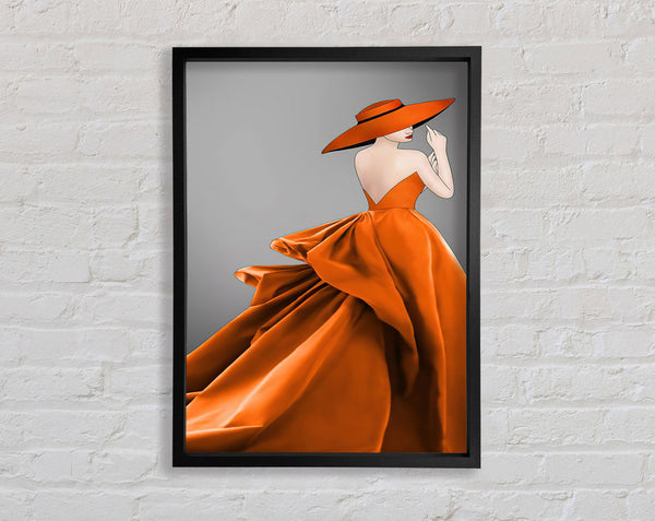 Flowing Dress Framed Print