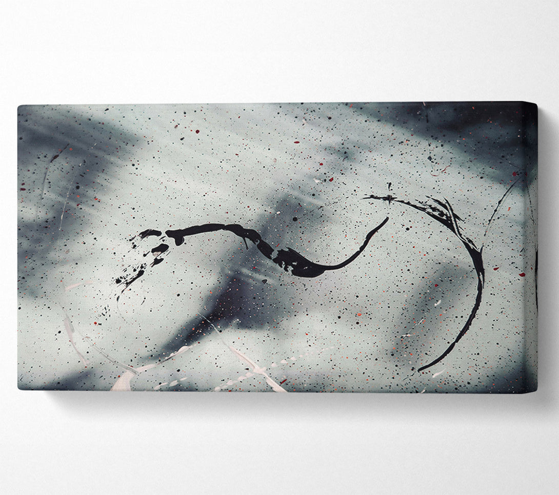  A Canvas Print of Grey Sky Swirl Canvas Print
