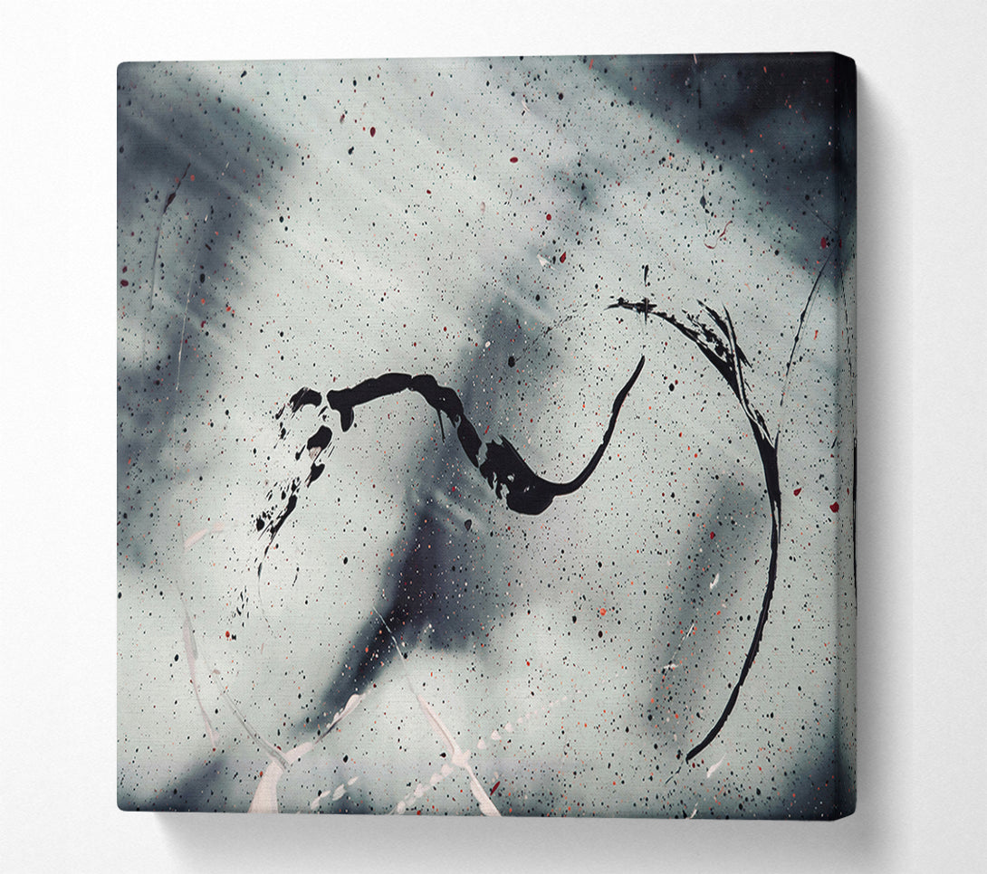  A Canvas Print of Grey Sky Swirl Canvas Print