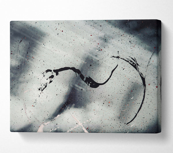  A Canvas Print of Grey Sky Swirl Canvas Print