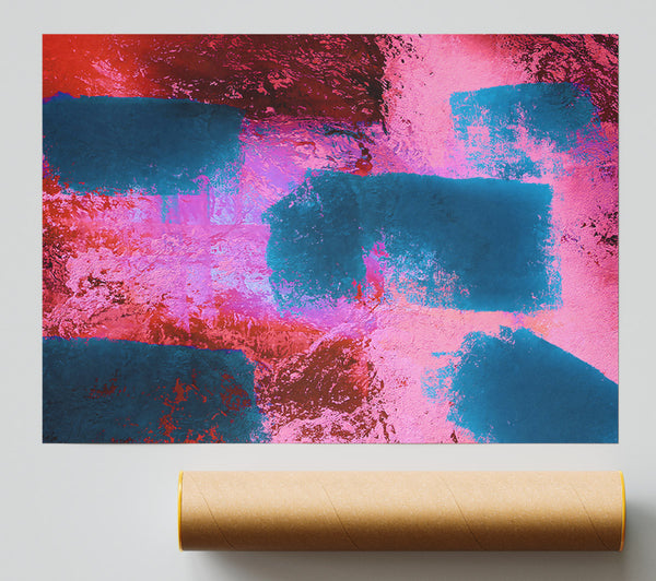 Pink Abstract Hues Giclee Print