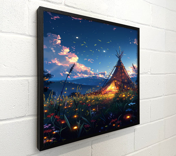 Blue Tent Night Lights