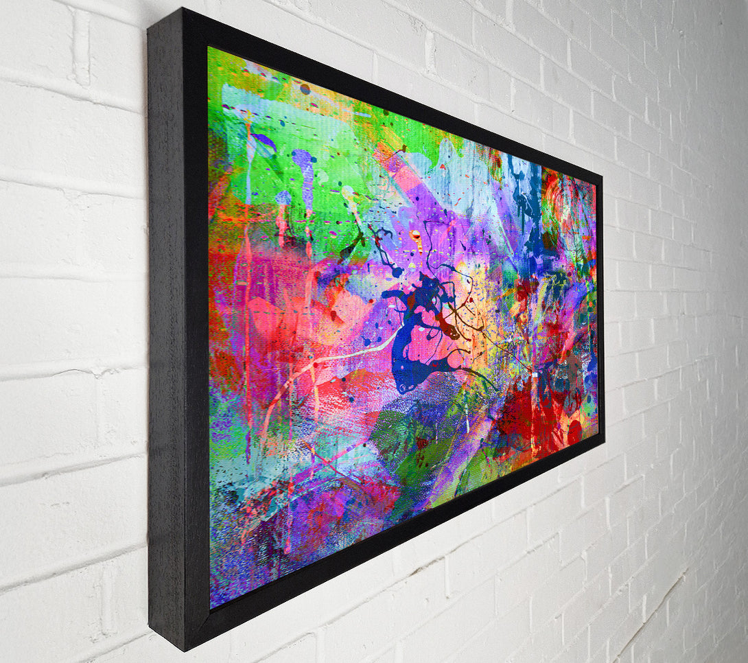  A Canvas Print of Crimson Abstract Symphony Canvas Art
