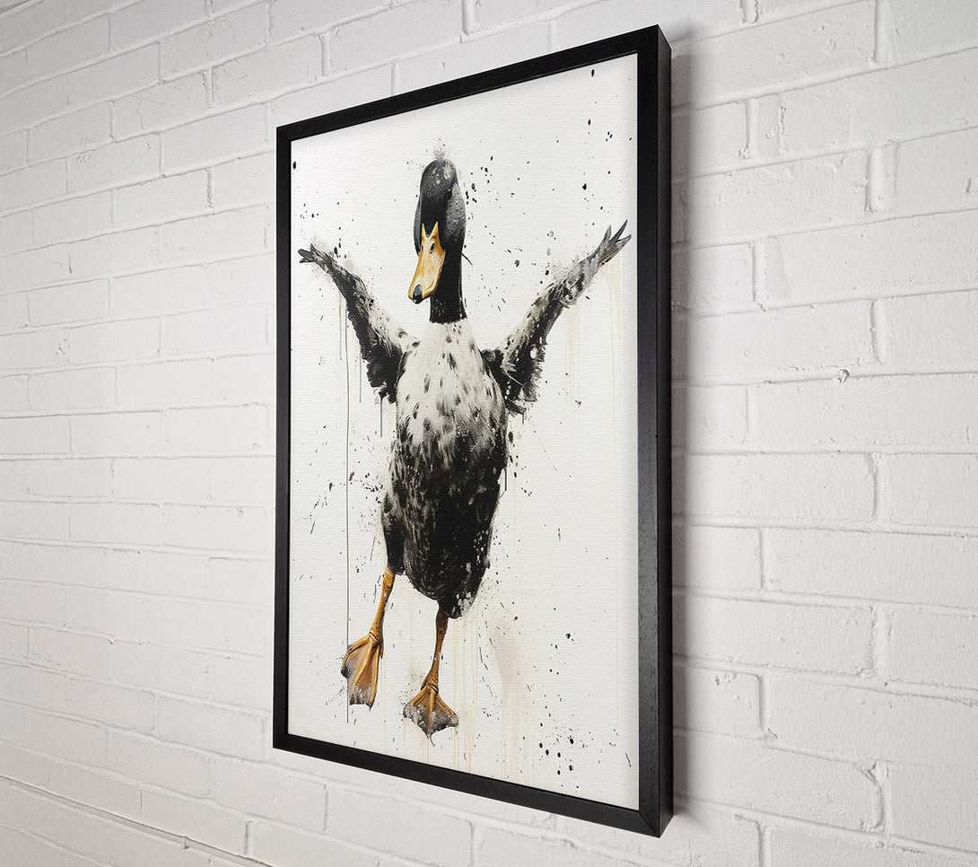 A Canvas Print of Flying Duck Canvas Wall Art